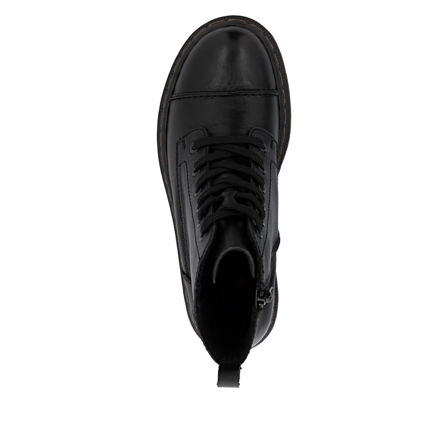 schwarze damen-stiefel mit reißverschluss rieker 78202-00