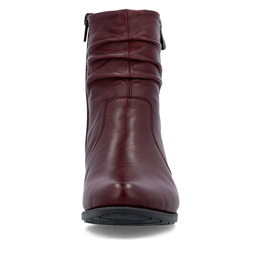 rote damen-stiefel mit reißverschluss rieker 78656-35