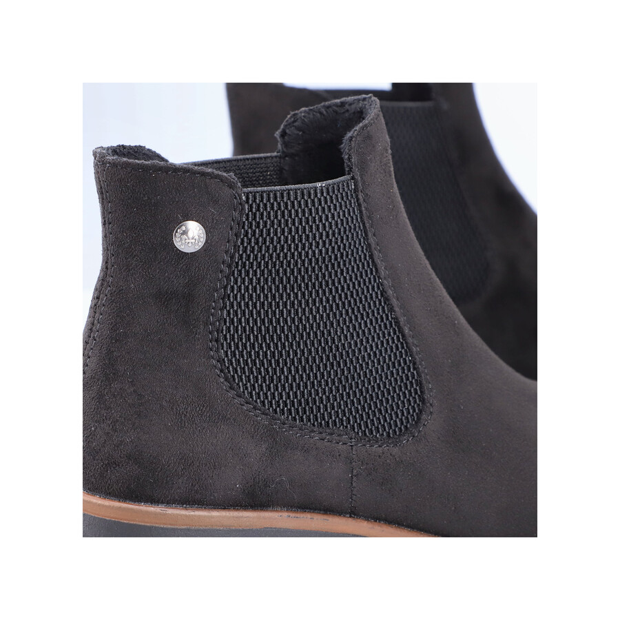 schwarze elastische stiefel für damen rieker 79265-00