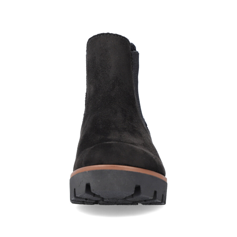 schwarze elastische stiefel für damen rieker 79265-00