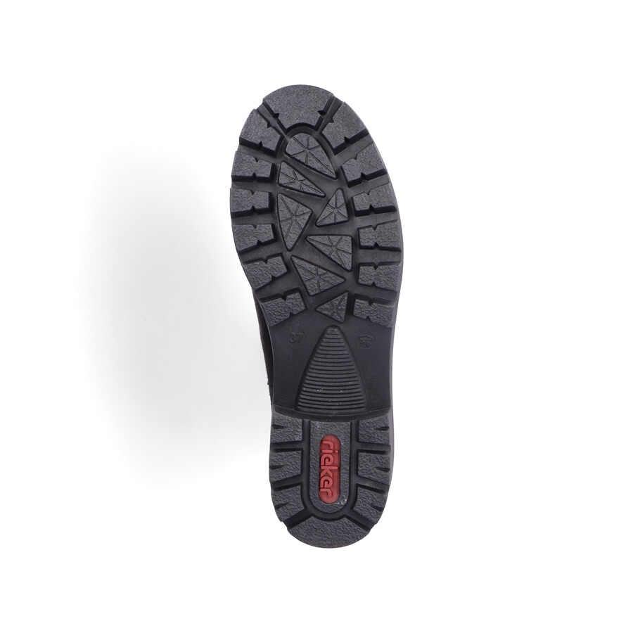 schwarze elastische stiefel für damen rieker 79265-00