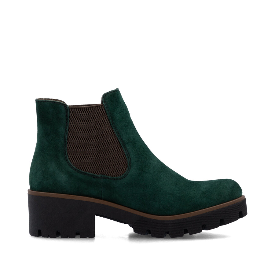 grüne elastische stiefel für damen rieker 79265-55
