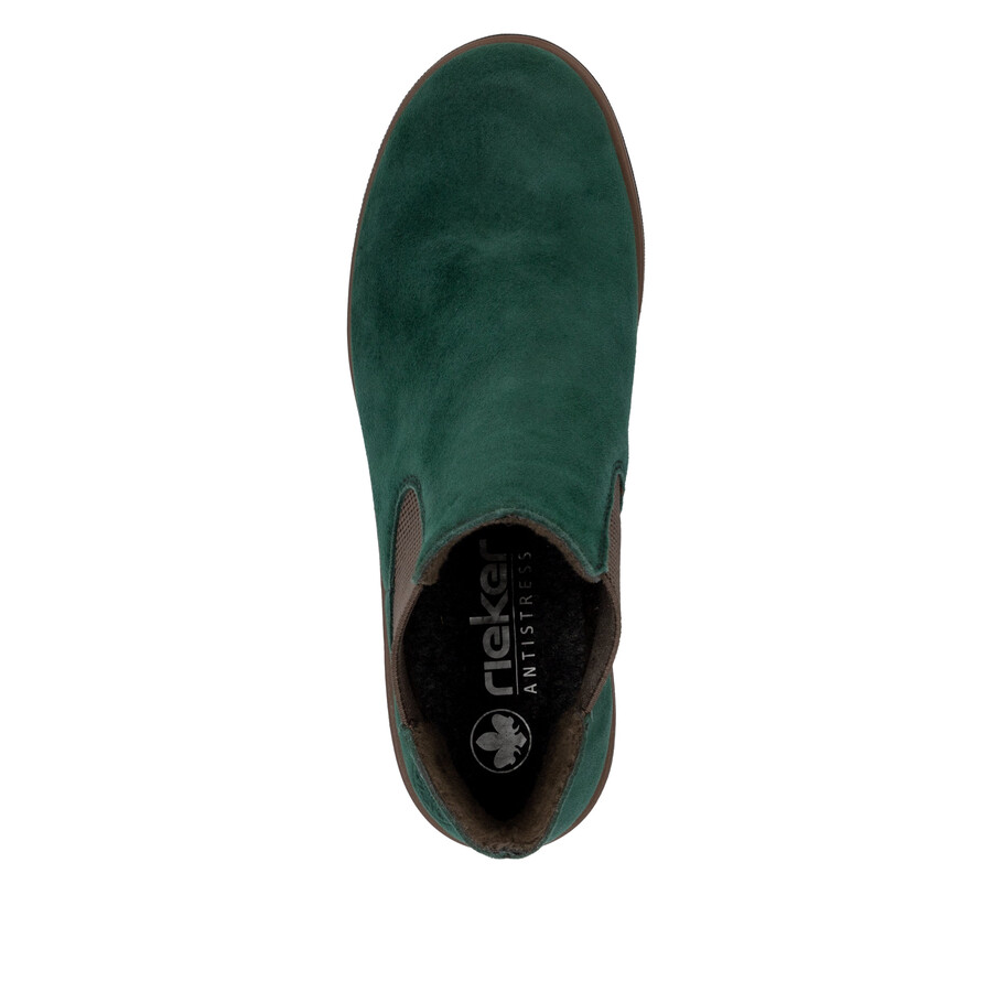 grüne elastische stiefel für damen rieker 79265-55