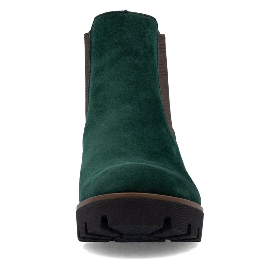 grüne elastische stiefel für damen rieker 79265-55