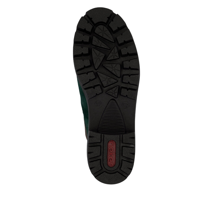 grüne elastische stiefel für damen rieker 79265-55