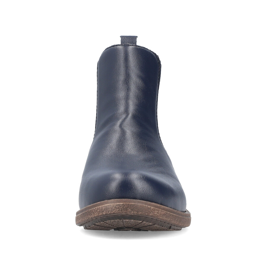 blaue elastische stiefel für damen rieker 79450-14