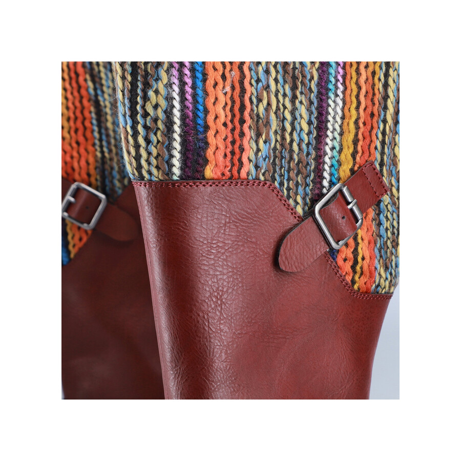 rote damen-stiefel mit reißverschluss rieker 94692-35