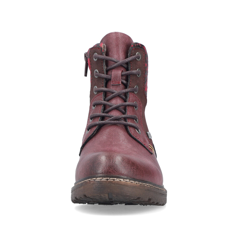 rote damen-stiefel mit reißverschluss rieker 94712-35
