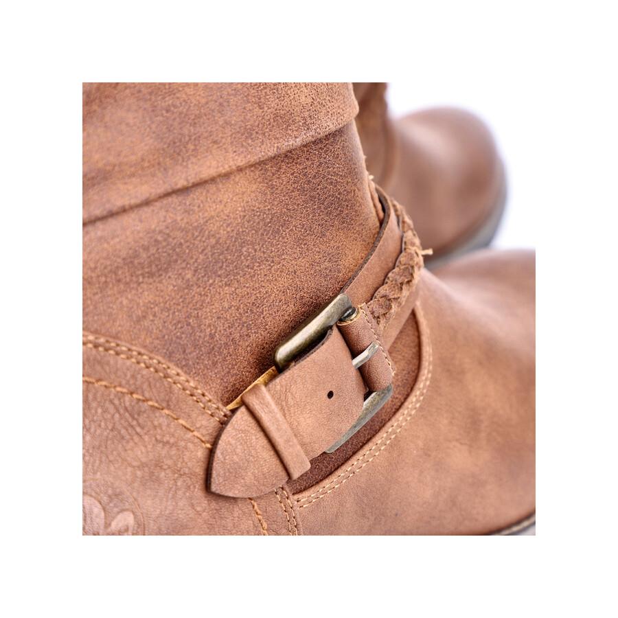 braune damenstiefel mit reißverschluss rieker 98860-22