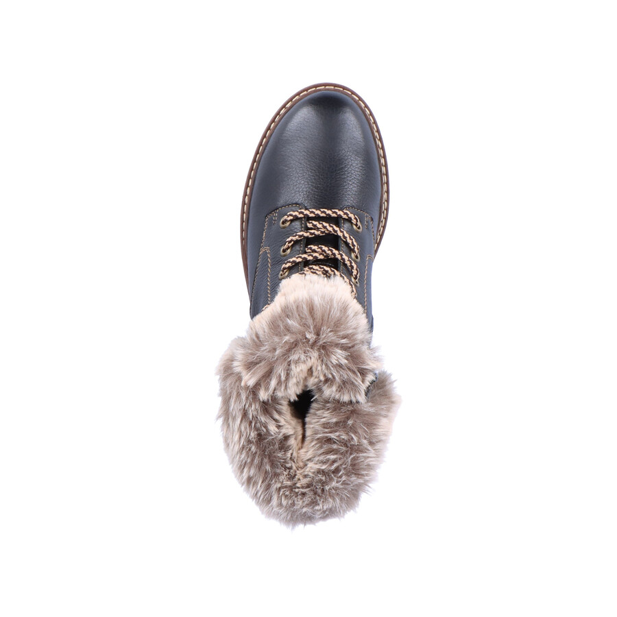 schwarze damen-stiefel mit reißverschluss remonte d0b74-01