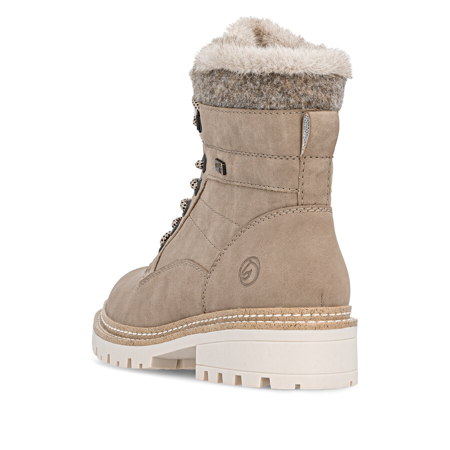 braune damen-stiefeletten mit reißverschluss remonte d0b81-20
