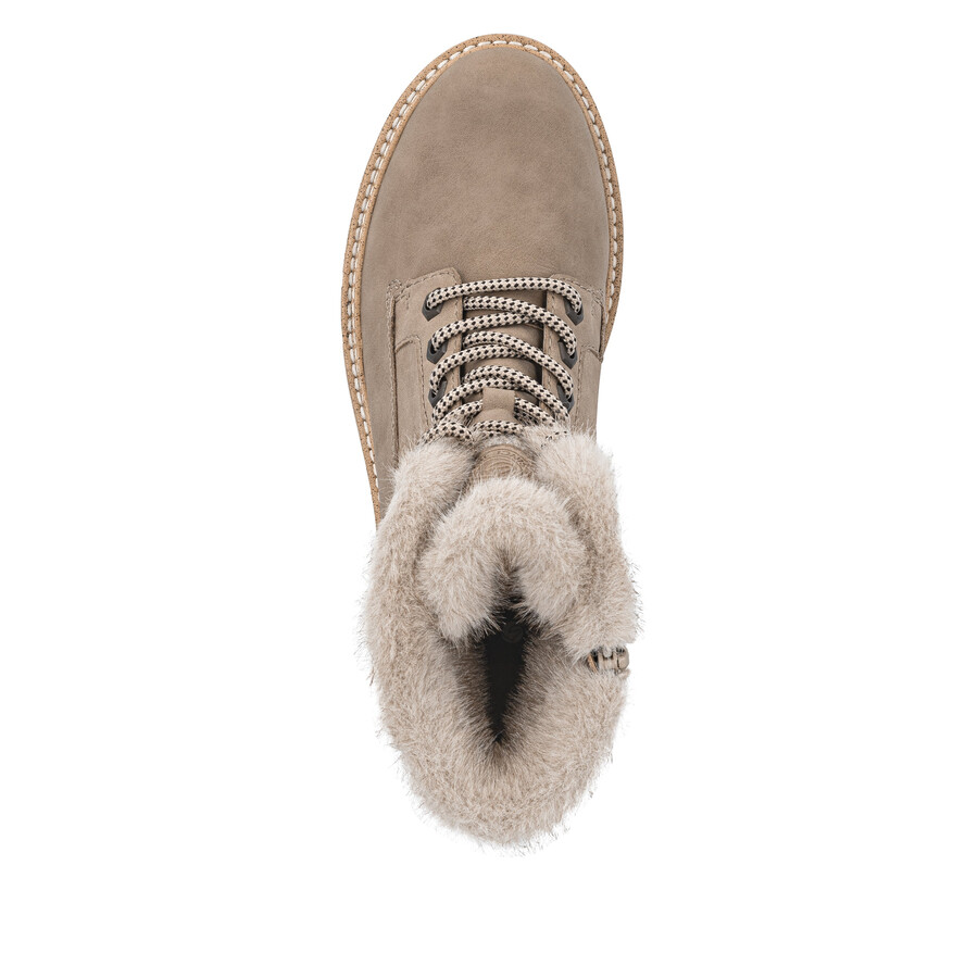 braune damen-stiefeletten mit reißverschluss remonte d0b81-20