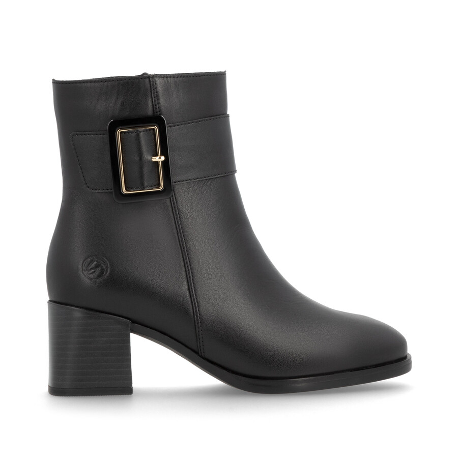 schwarze damenstiefel mit reißverschluss remonte d0v80-00