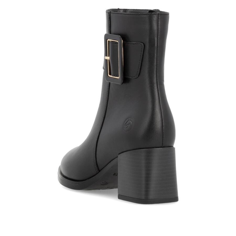schwarze damenstiefel mit reißverschluss remonte d0v80-00