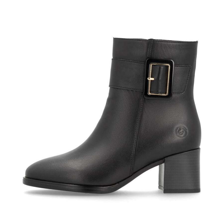 schwarze damenstiefel mit reißverschluss remonte d0v80-00