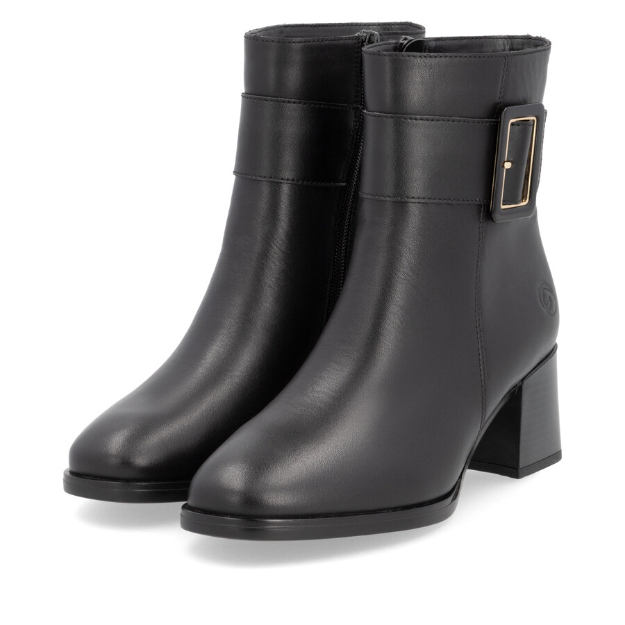 schwarze damenstiefel mit reißverschluss remonte d0v80-00
