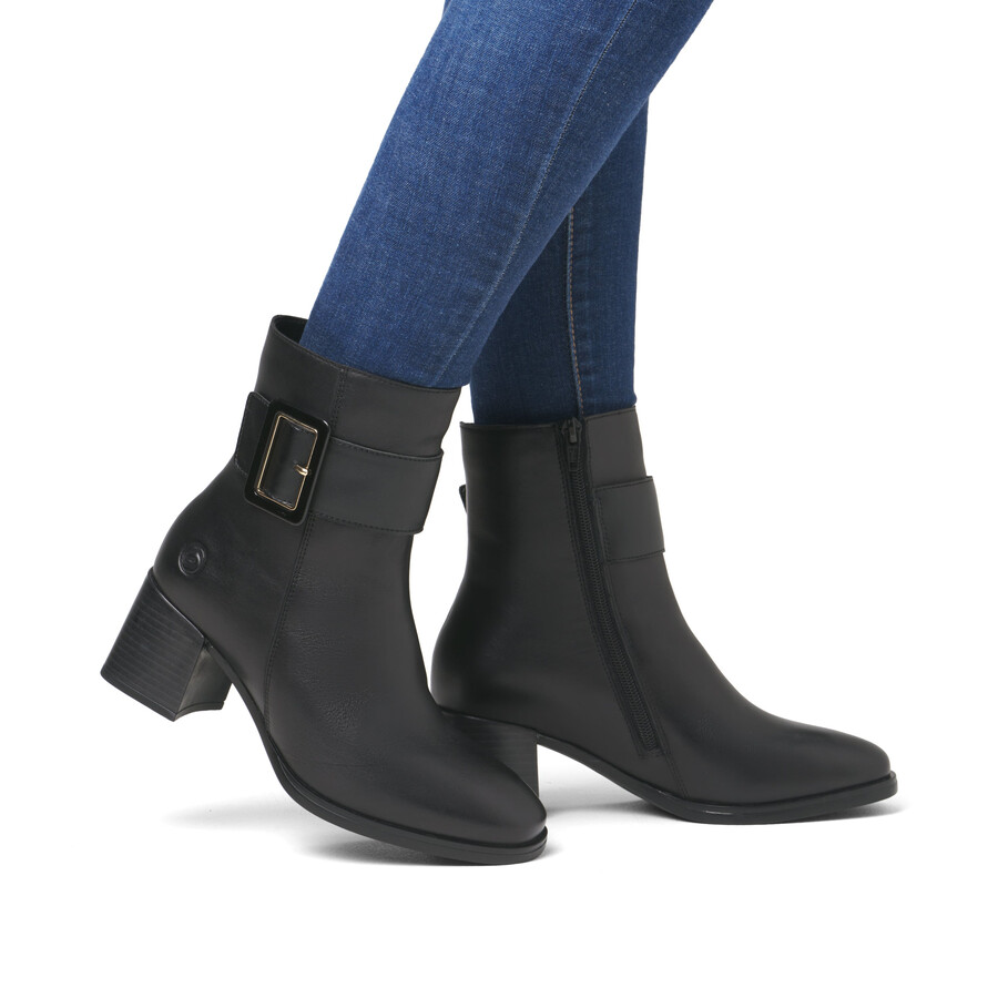 schwarze damenstiefel mit reißverschluss remonte d0v80-00