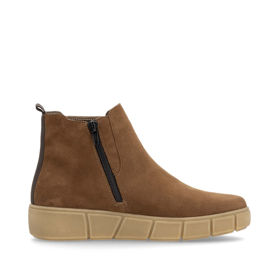 braune damen-stiefel mit reißverschluss remonte d1t71-24