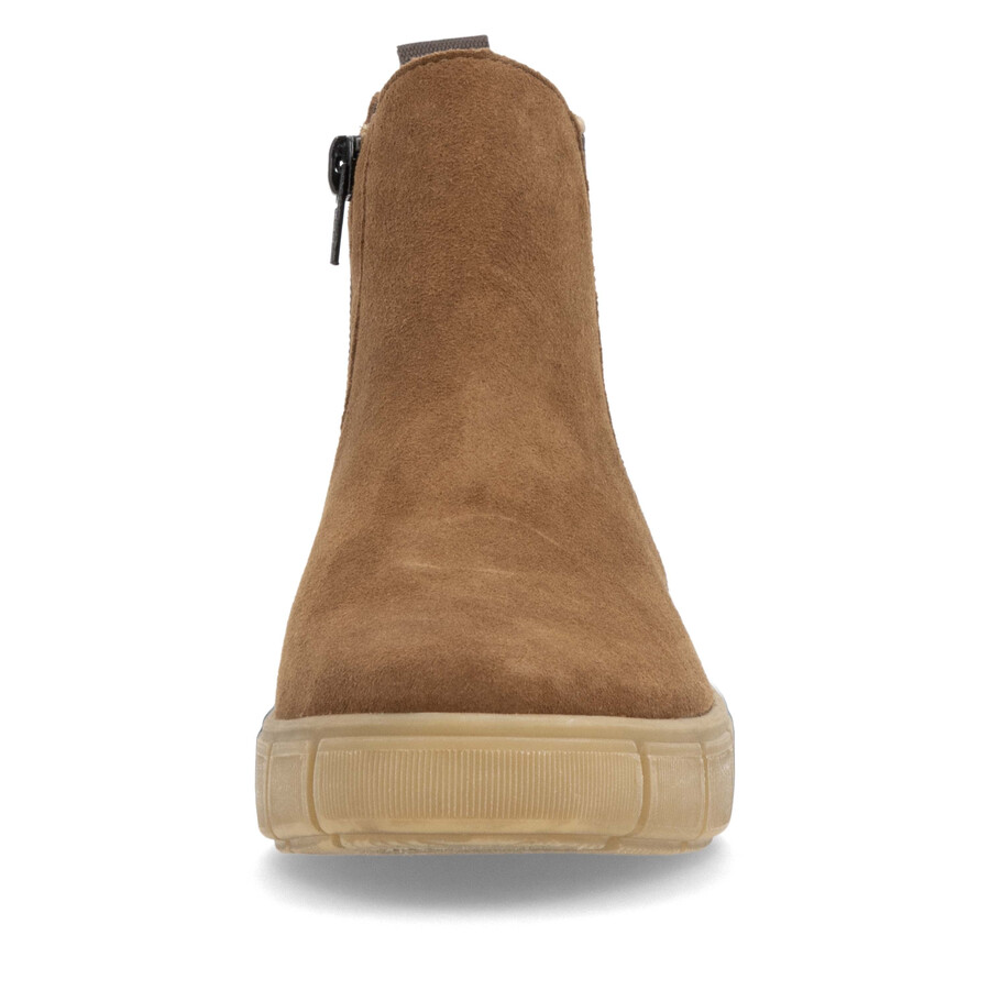 braune damen-stiefel mit reißverschluss remonte d1t71-24