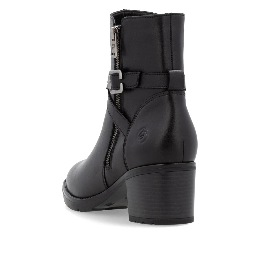 schwarze damen-stiefel mit reißverschluss remonte d2a72-00