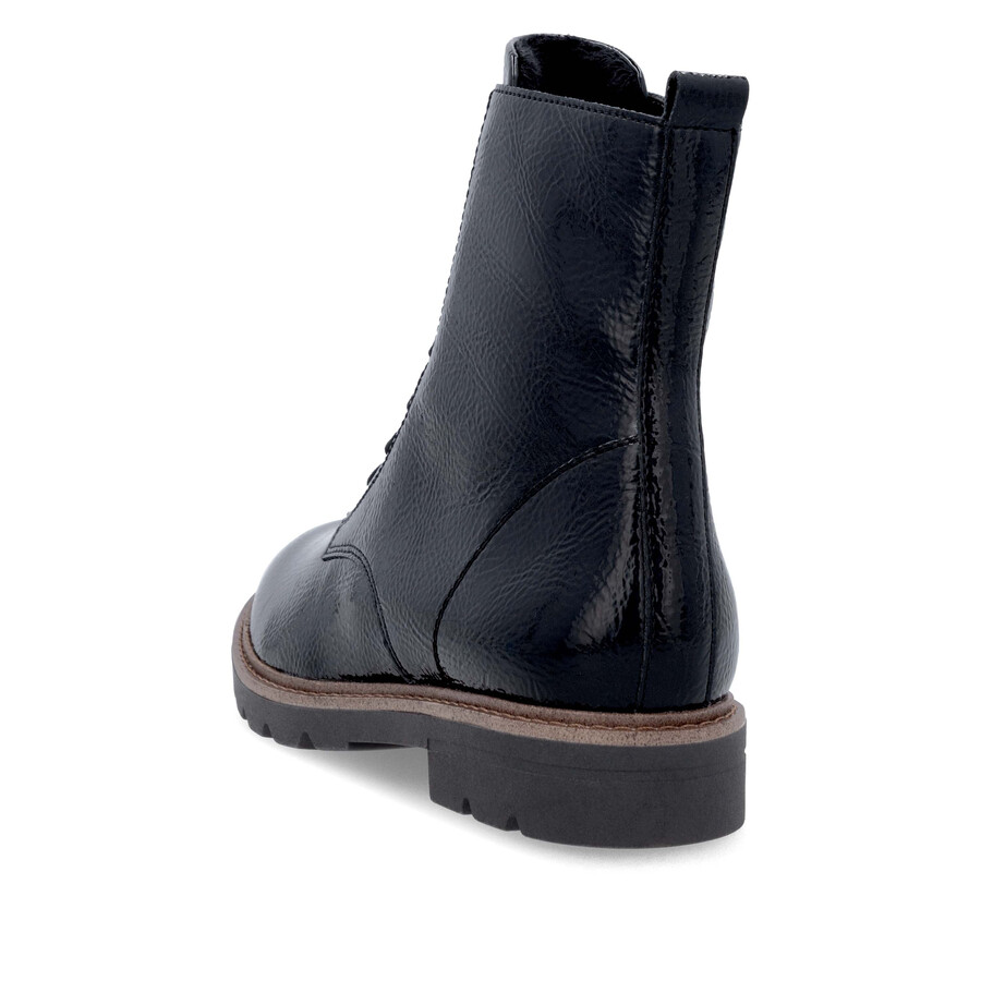 schwarze damen-stiefeletten mit reißverschluss remonte d2q71-03