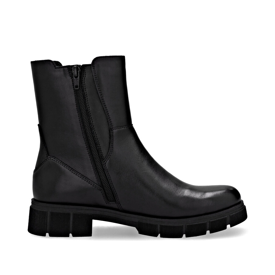 schwarze damen-stiefeletten mit reißverschluss remonte d2s70-03