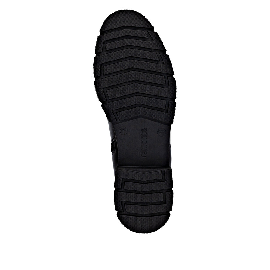 schwarze damen-stiefeletten mit reißverschluss remonte d2s70-03