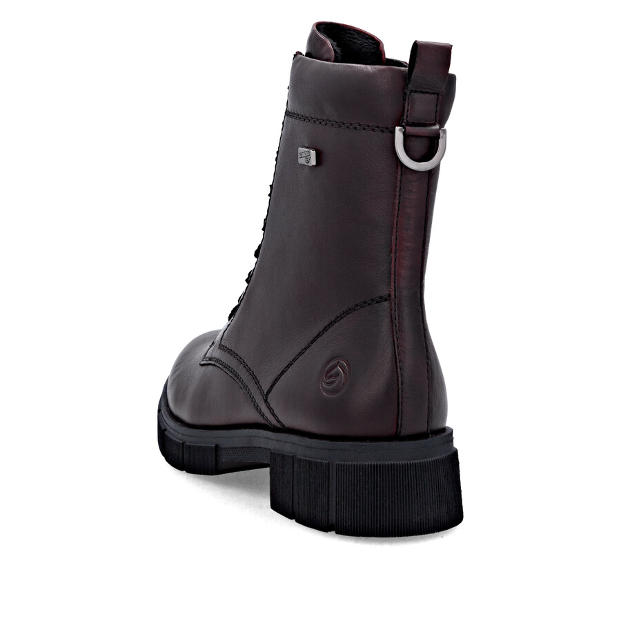 rote damen-stiefel mit reißverschluss remonte d2s73-35