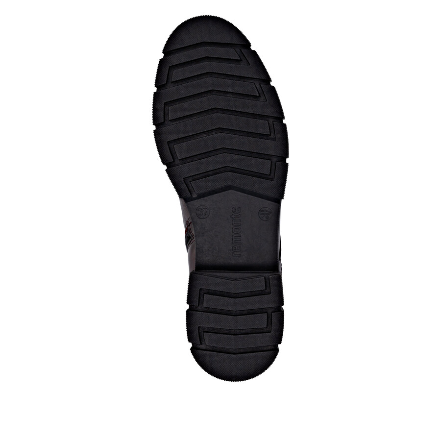 rote damen-stiefel mit reißverschluss remonte d2s73-35