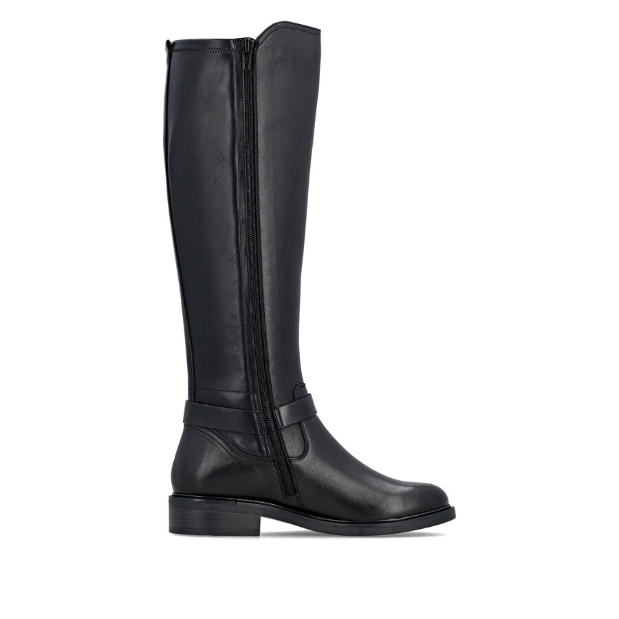 schwarze damen-stiefeletten mit reißverschluss remonte d2w77-00