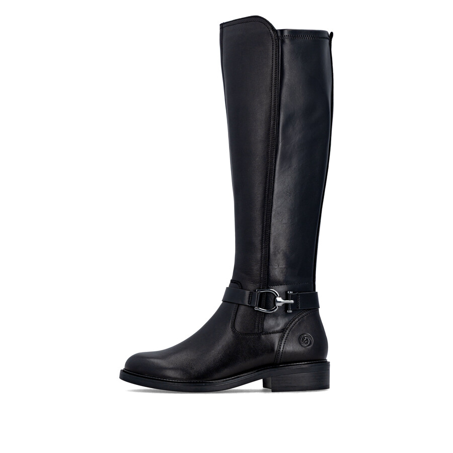 schwarze damen-stiefeletten mit reißverschluss remonte d2w77-00