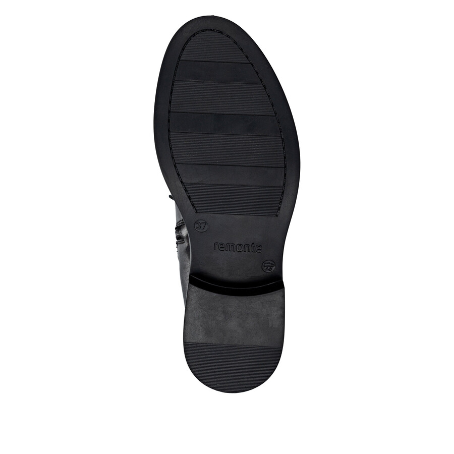 schwarze damen-stiefeletten mit reißverschluss remonte d2w77-00