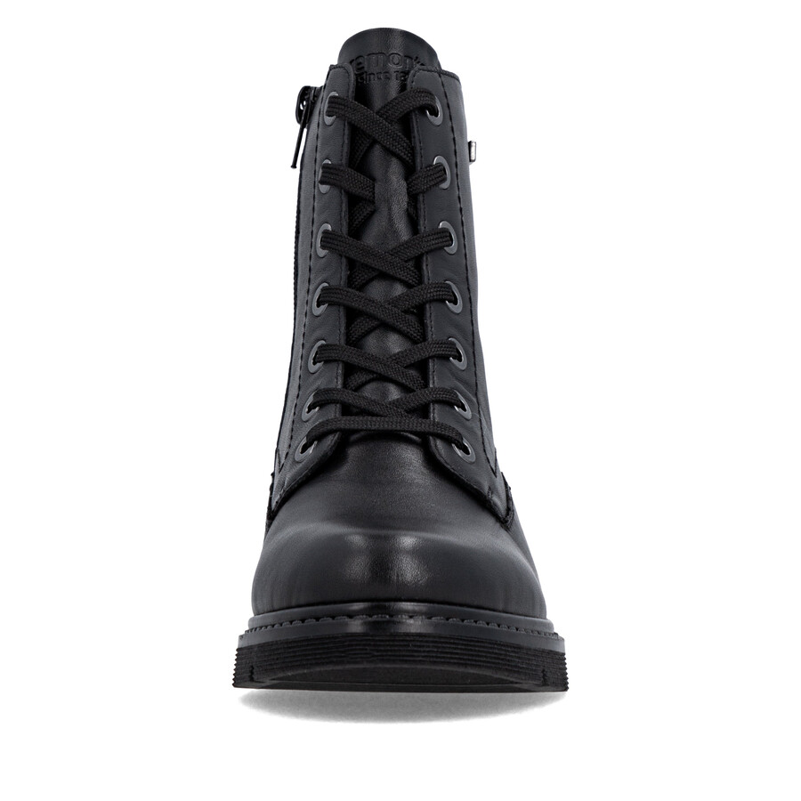 schwarze damen-stiefeletten mit reißverschluss remonte d3979-00