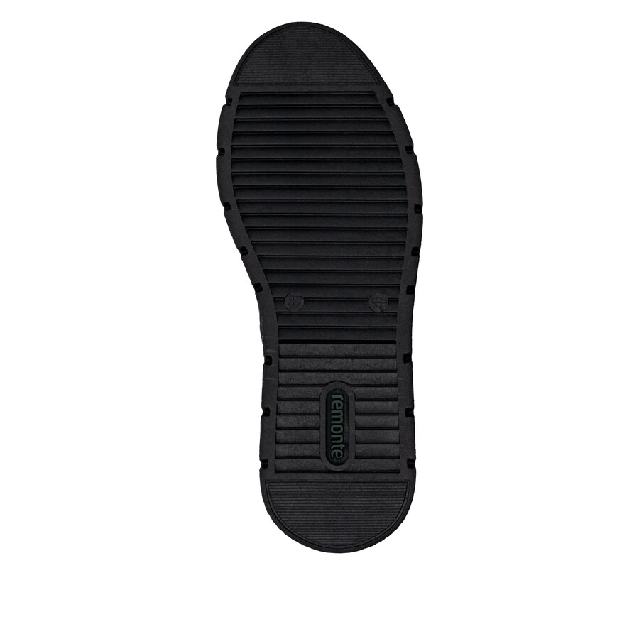 schwarze damen-stiefeletten mit reißverschluss remonte d3979-00