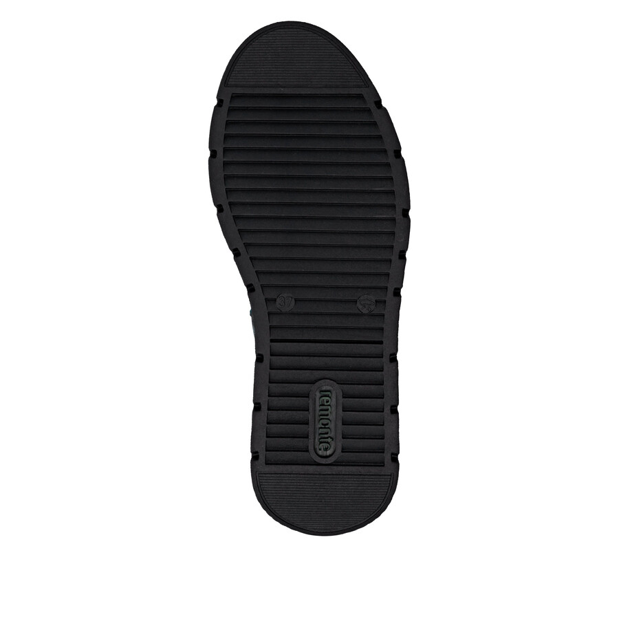 blaue damen-stiefeletten mit reißverschluss remonte d3979-12
