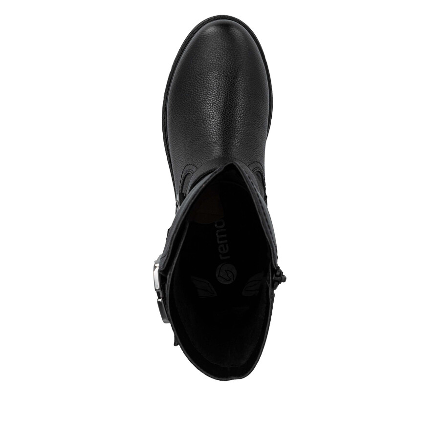 schwarze damenstiefel mit reißverschluss remonte d3980-00