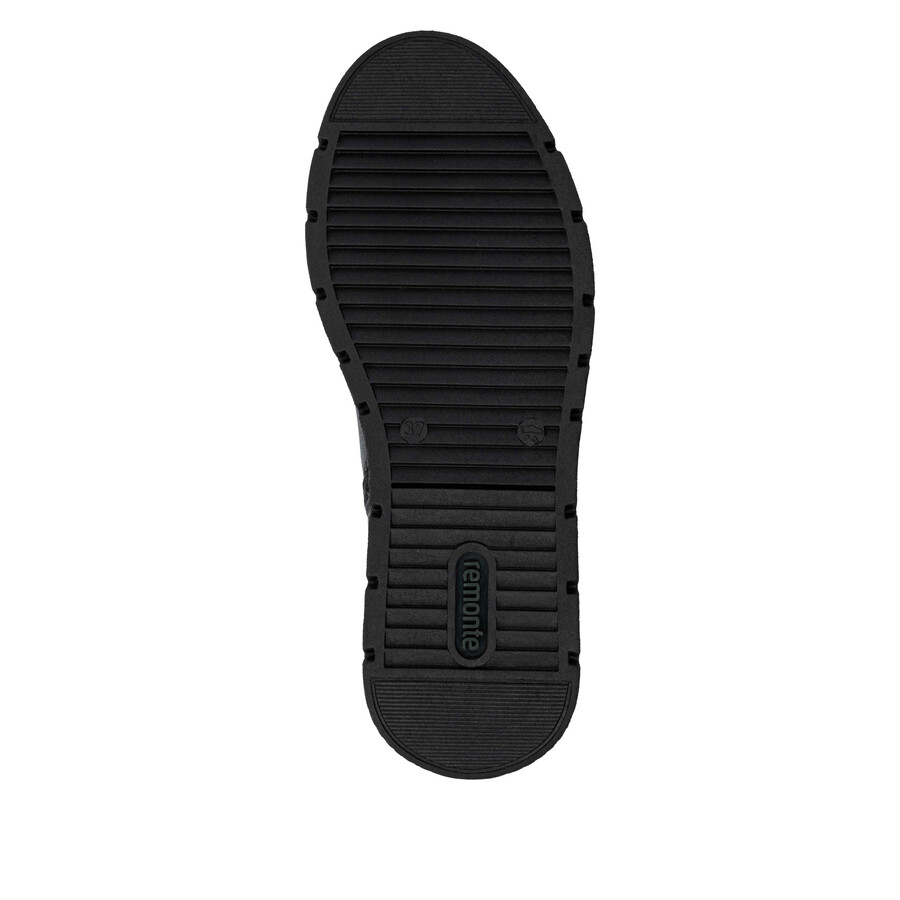 schwarze damenstiefel mit reißverschluss remonte d3980-00
