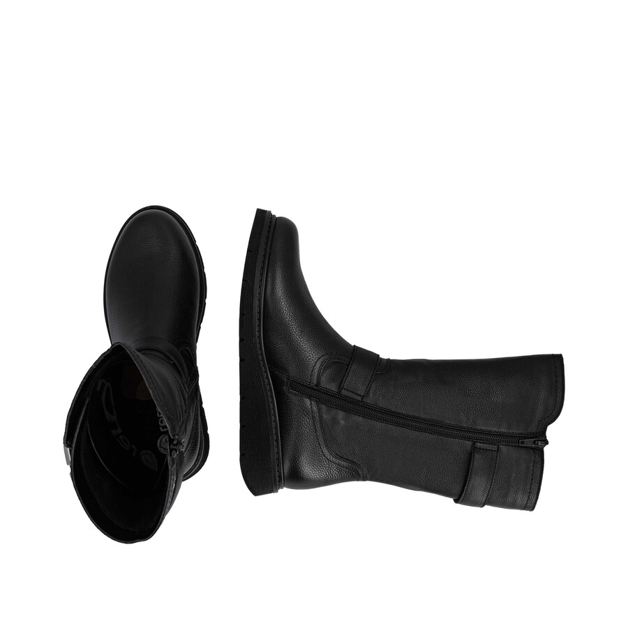 schwarze damenstiefel mit reißverschluss remonte d3980-00