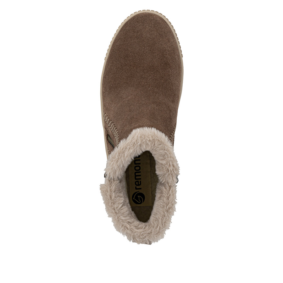 braune damenstiefel mit reißverschluss remonte d3b70-20