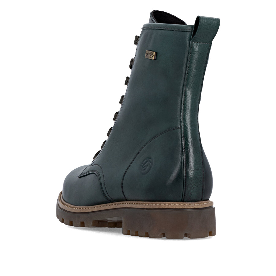 grüne damen-stiefel mit reißverschluss remonte d3c70-54