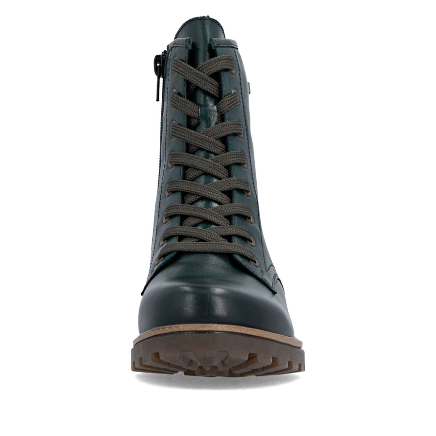 grüne damen-stiefel mit reißverschluss remonte d3c70-54
