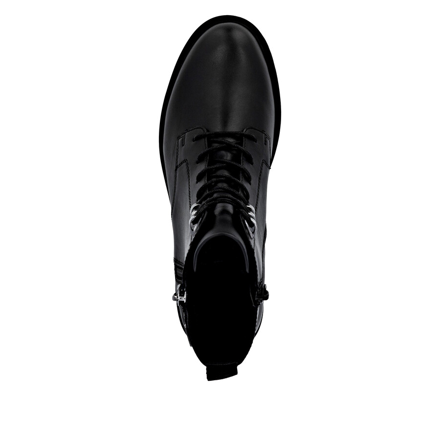 schwarze damen-stiefeletten mit reißverschluss remonte d8656-00