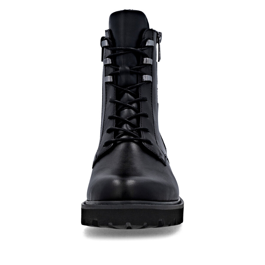 schwarze damen-stiefeletten mit reißverschluss remonte d8656-00