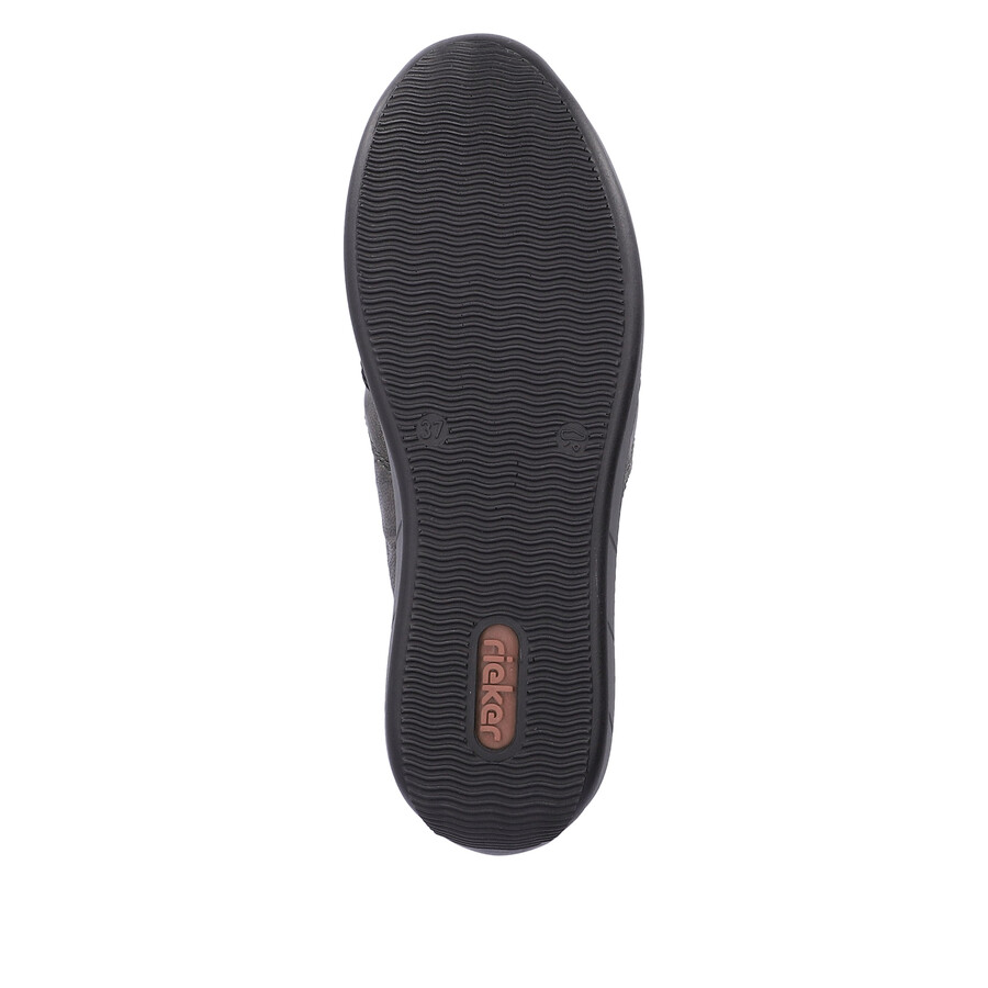 graue damen-stiefel mit reißverschluss rieker n1152-42