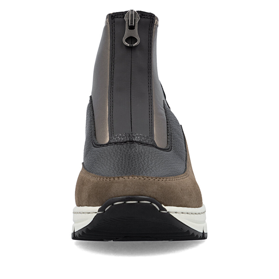 braune damen-stiefel mit reißverschluss rieker n6352-25