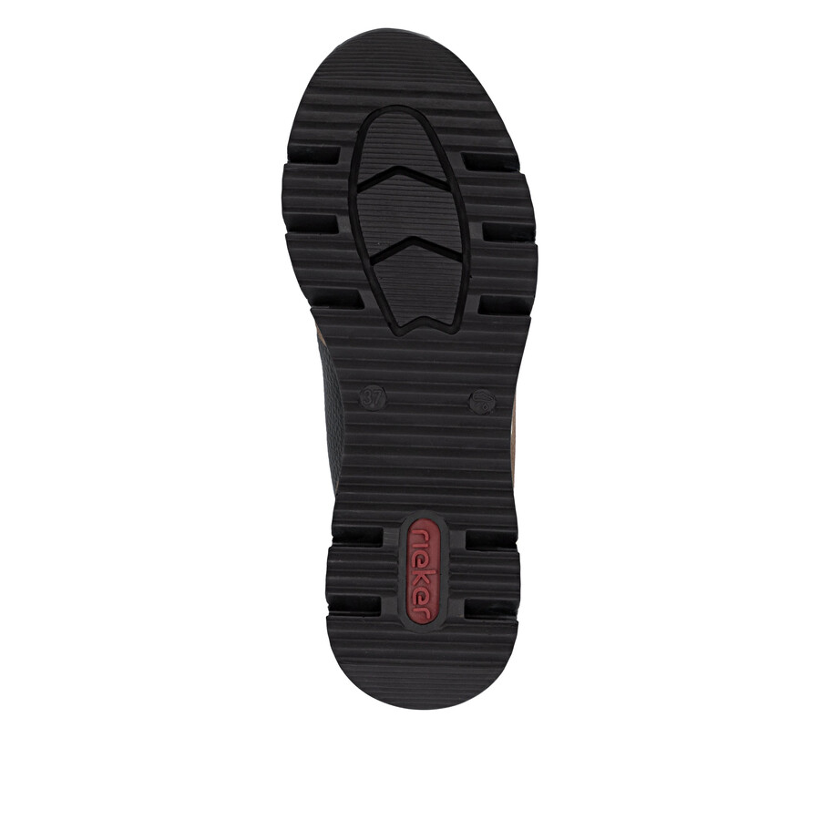 braune damen-stiefel mit reißverschluss rieker n6352-25