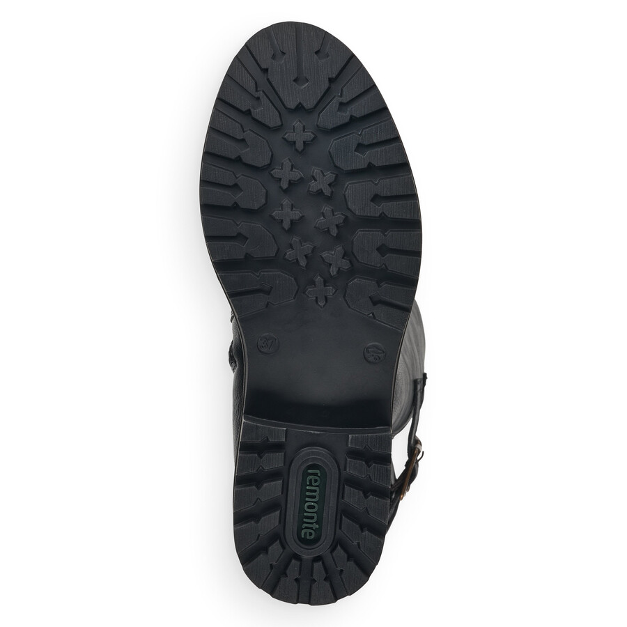 schwarze damen-stiefel mit reißverschluss remonte r6590-01