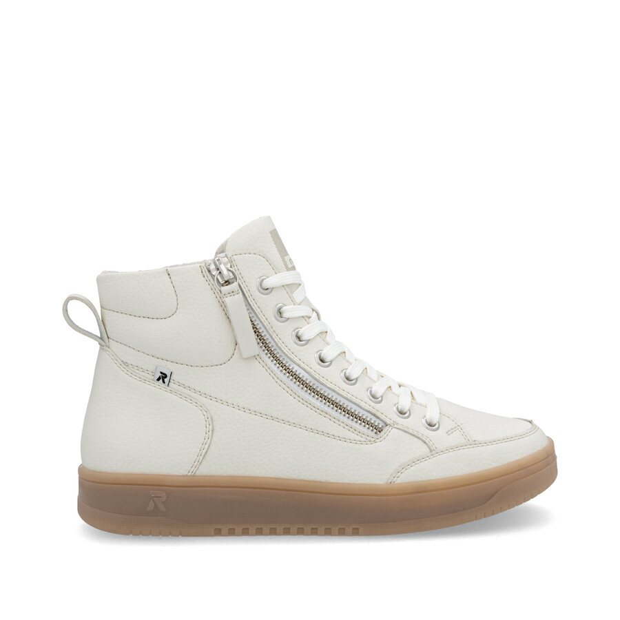 weiße damen-stiefeletten mit reißverschluss rieker sport w1971-80