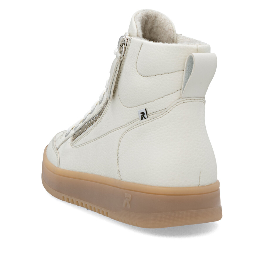 weiße damen-stiefeletten mit reißverschluss rieker sport w1971-80