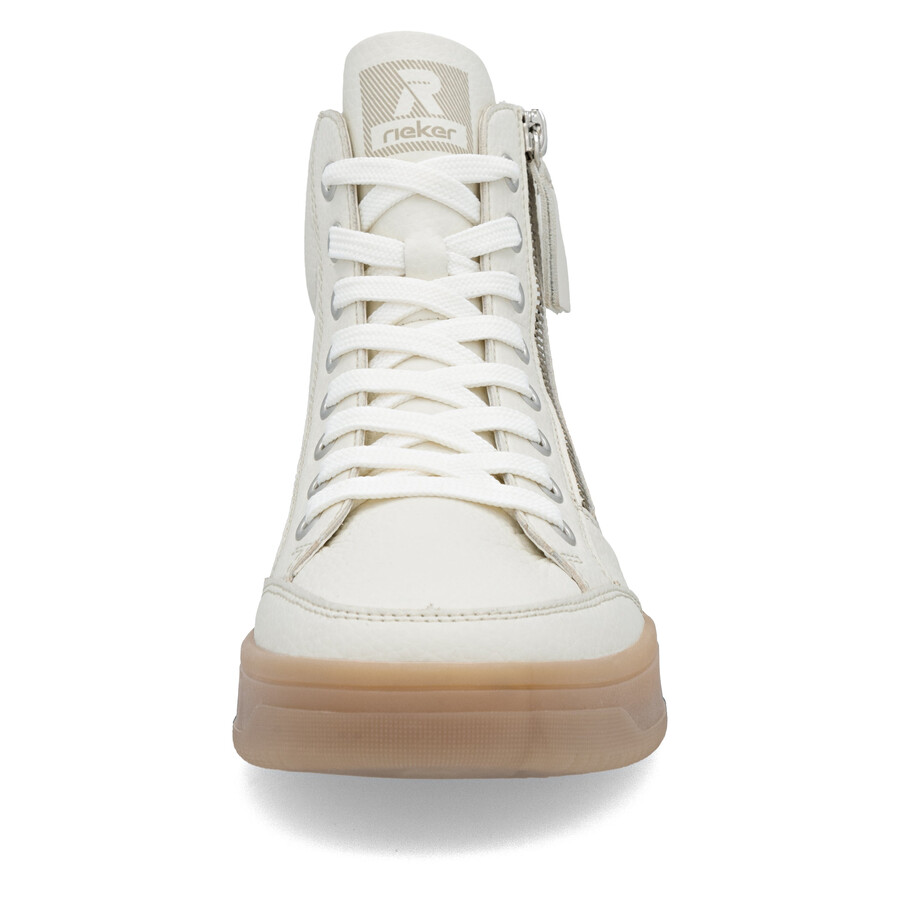 weiße damen-stiefeletten mit reißverschluss rieker sport w1971-80